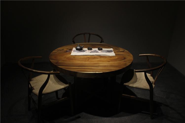 41119481 solid walnut wood round table 41119481 solid walnut wood round table