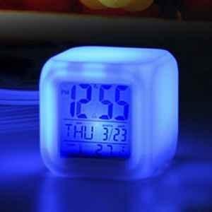 7 Color Mood Calendar Alarm Clock - With Thermometer 7 Color Mood Calendar Alarm Clock - With Thermometer
