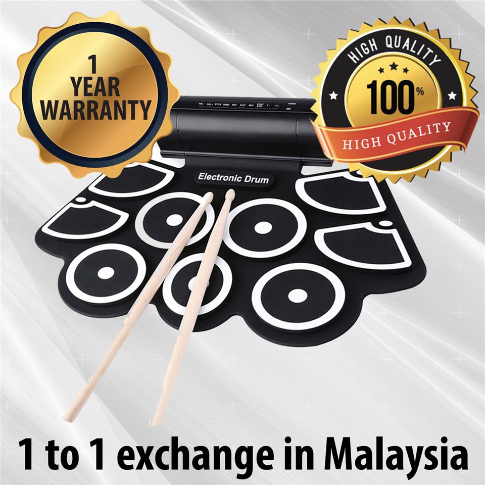 9-Pad Portable Electronic Multifunctional Flexible Digital Drum 9-Pad Portable Electronic Multifunctional Flexible Digital Drum