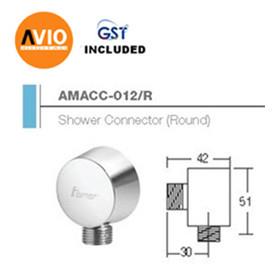 AIMER MALAYSIA AMACC-012/R BRASS CHROMED ROUND SHOWER CONNECTOR AIMER MALAYSIA AMACC-012/R BRASS CHROMED ROUND SHOWER CONNECTOR
