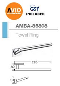 AIMER MALAYSIA AMBA-85808 BRASS CHROMED TOWEL RING AIMER MALAYSIA AMBA-85808 BRASS CHROMED TOWEL RING