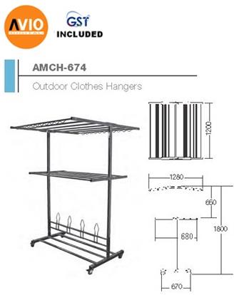 AIMER MALAYSIA AMCH-674 STAINLESS STEEL SP OUTDOOR CLOTHES HANGER AIMER MALAYSIA AMCH-674 STAINLESS STEEL SP OUTDOOR CLOTHES HANGER