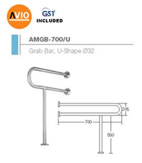AIMER MALAYSIA AMGB-700/U GRAB BAR, U-SHAPE Ø32 AIMER MALAYSIA AMGB-700/U GRAB BAR, U-SHAPE Ø32