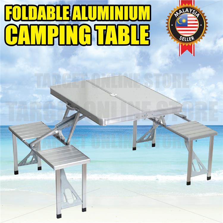Aluminium Suitcase Camping Picnic Folding Table Chair Outdoor Portable Aluminium Suitcase Camping Picnic Folding Table Chair Outdoor Portable