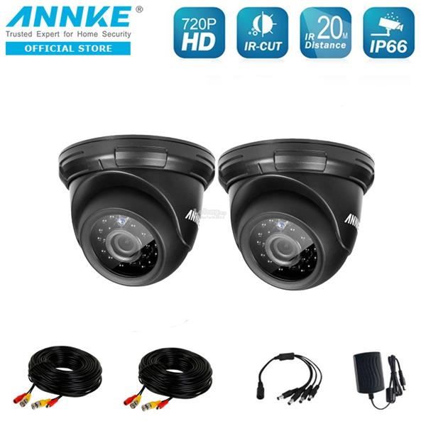 ANNKE 1MP 3.6mm 720P 2 Dome IR-CUT IP66 Wide Application Cameras ANNKE 1MP 3.6mm 720P 2 Dome IR-CUT IP66 Wide Application Cameras