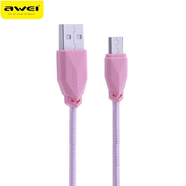 Awei CL - 982 1M Universal Nylon Braided Micro USB Data Charging Cable Awei CL - 982 1M Universal Nylon Braided Micro USB Data Charging Cable