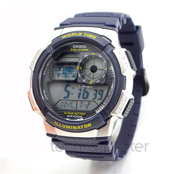 Casio AE-1000W-2AVDF Illuminator Men's Blue Resin Strap Watch Original Casio AE-1000W-2AVDF Illuminator Men's Blue Resin Strap Watch Original