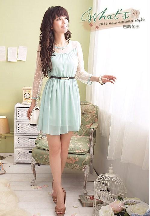 Chiffon Dress 12717 -Blue Chiffon Dress 12717 -Blue