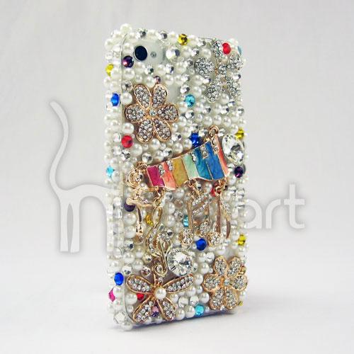 Colorful Music Notes handmade AA rhinestone Apple IPHONE 4/4S Case Colorful Music Notes handmade AA rhinestone Apple IPHONE 4/4S Case