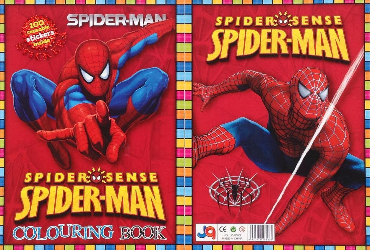 spiderman crazy coloring book