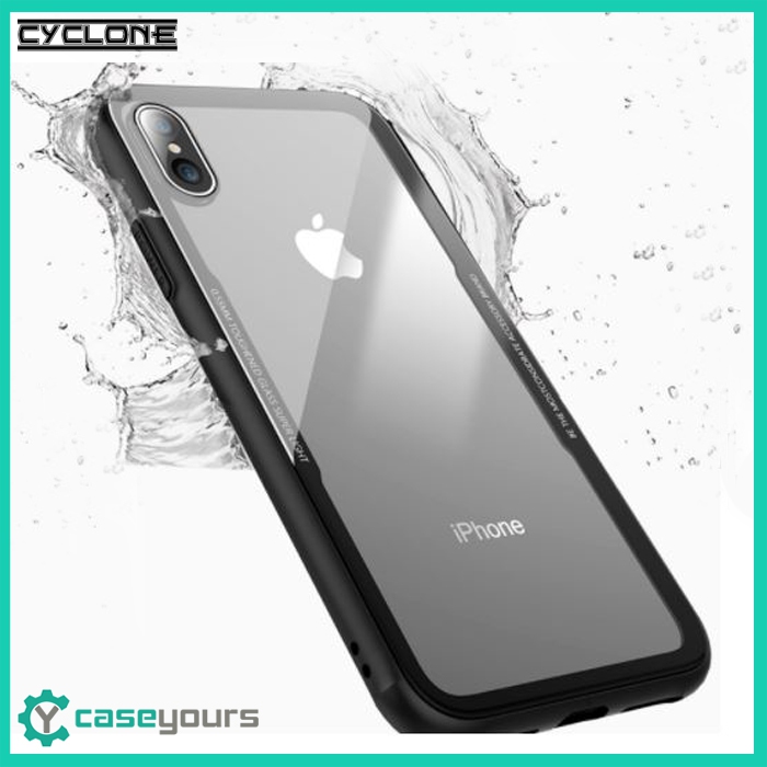 CYCLONE iPhone X Clear Glass Case Cover Anti Scratch/Fingerprint Coate CYCLONE iPhone X Clear Glass Case Cover Anti Scratch/Fingerprint Coate