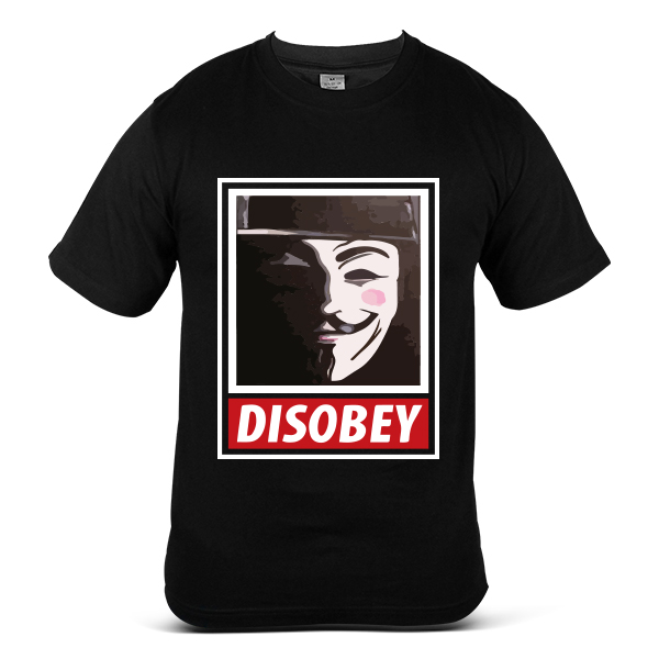 DISOBEY We See We Judge V for Vendetta Dark Cool 100% Cotton T-Shirt 3 DISOBEY We See We Judge V for Vendetta Dark Cool 100% Cotton T-Shirt 3