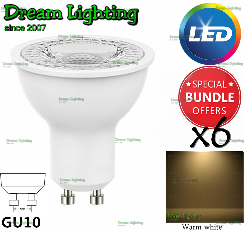Dream Lighting / x6pcs / GU10 LED 7W / Warmwhite Dream Lighting / x6pcs / GU10 LED 7W / Warmwhite