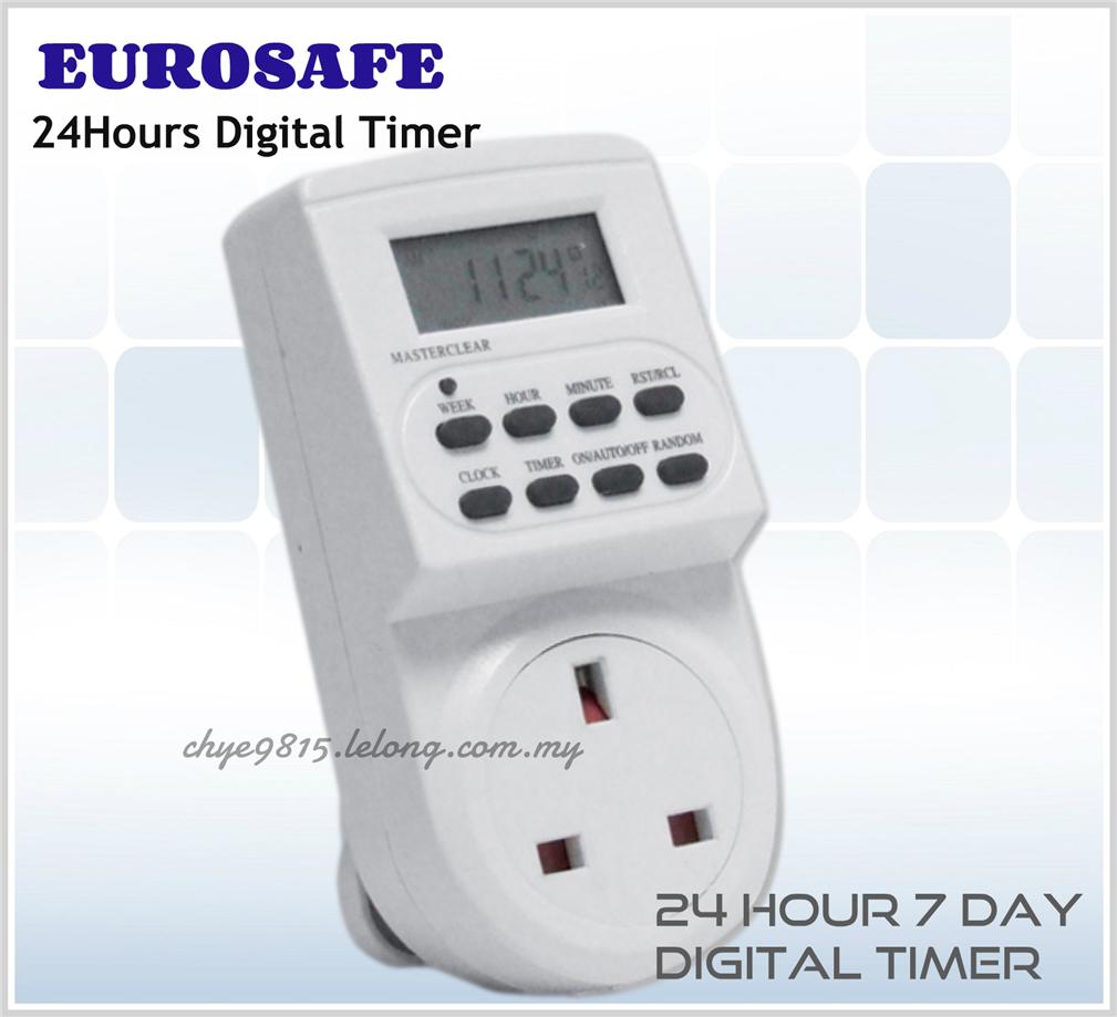 Electronic Digital Timer Socket Plug (end 3/4/2019 1115 AM)