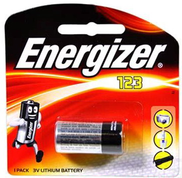 Energizer Primary CR123 / CR123A Lithium Battery (Non-Rechargeable) Energizer Primary CR123 / CR123A Lithium Battery (Non-Rechargeable)