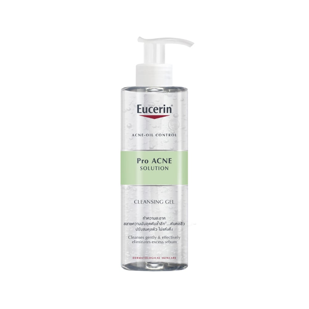 Gel rửa mặt ngăn ngừa và trị mụn Eucerin ProAcne Solution Cleansing Gel 400ml