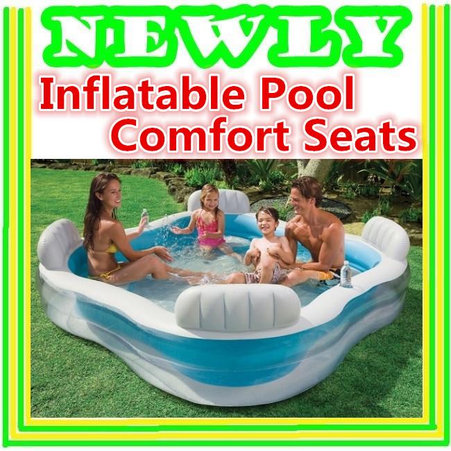 Family Lounge Inflatable Pool With 4 (end 6/22/2019 6:15 PM)