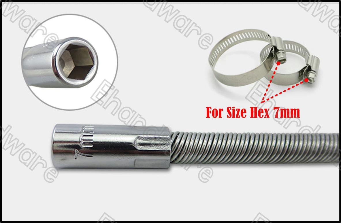 Flexible Shank Hose Clamp Nut Drive (end 10/23/2018 606 AM)