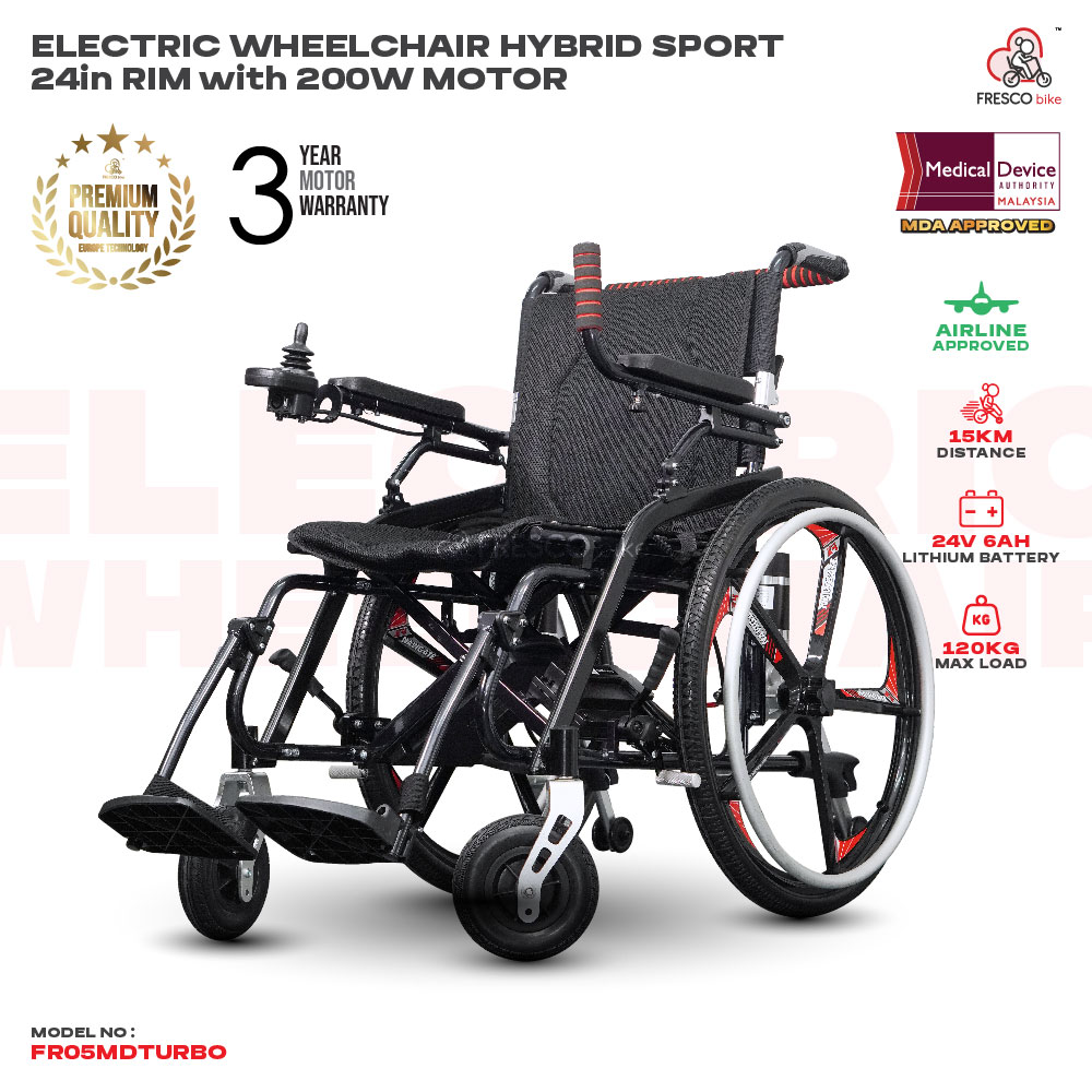 Fresco Electric Wheelchair Lightweight Hybrid 20KG Fresco Electric Wheelchair Lightweight Hybrid 20KG