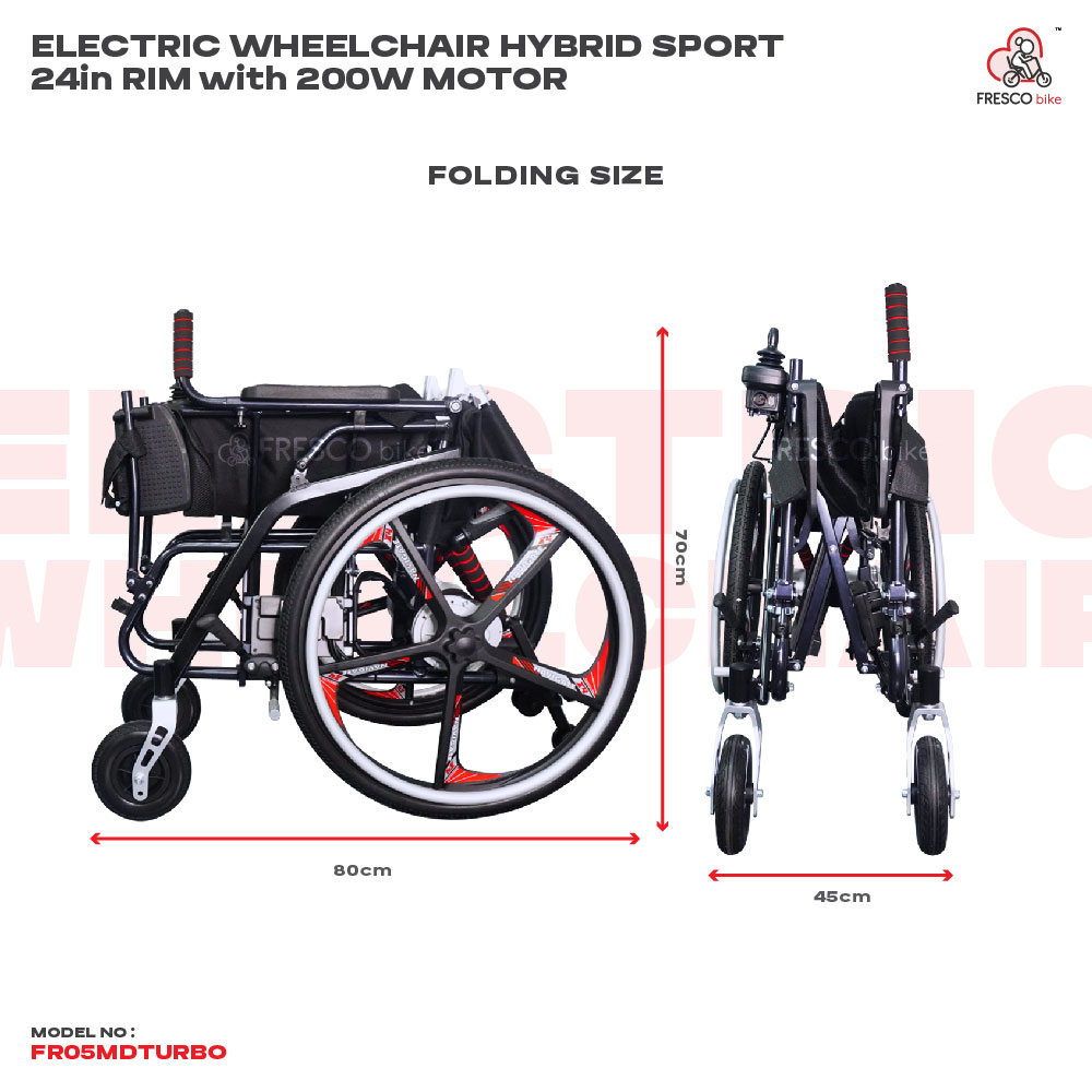 Fresco Electric Wheelchair Lightweight Hybrid 20KG Fresco Electric Wheelchair Lightweight Hybrid 20KG