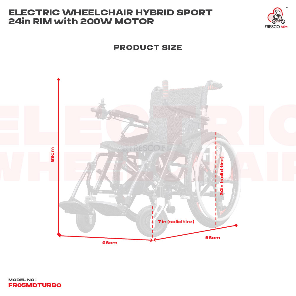 Fresco Electric Wheelchair Lightweight Hybrid 20KG Fresco Electric Wheelchair Lightweight Hybrid 20KG