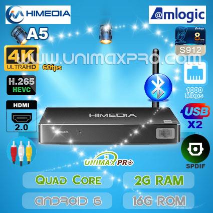 Himedia A5 S912 Octa Core 2GB RAM 16GB ROM Android 6 TV BOX IPTV Himedia A5 S912 Octa Core 2GB RAM 16GB ROM Android 6 TV BOX IPTV
