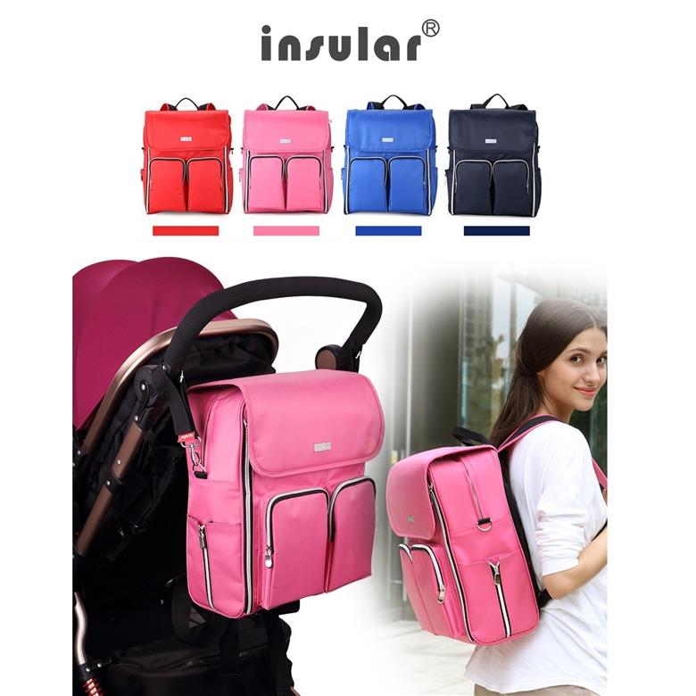 Insular Large Capacity Multifunctional Diaper Backpack Insular Large Capacity Multifunctional Diaper Backpack