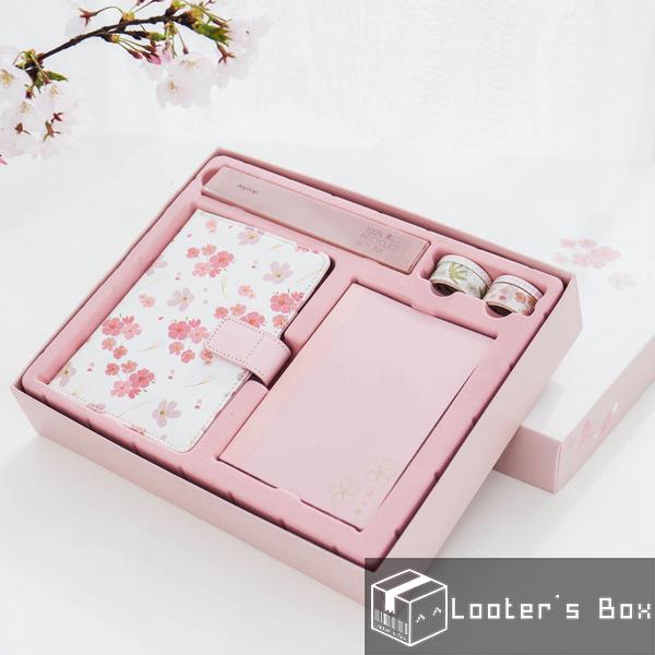 Japanese Sakura Pink PU Leather Planner Notebook Gift Set (I1819) Japanese Sakura Pink PU Leather Planner Notebook Gift Set (I1819)