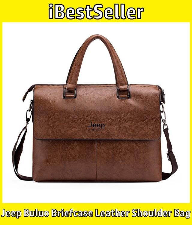 New Jeep Buluo Men Business Briefcase End 2 7 2019 1 15 Pm New Jeep Buluo Men Business Briefcase Leather Shoulder Bags Laptop Bag