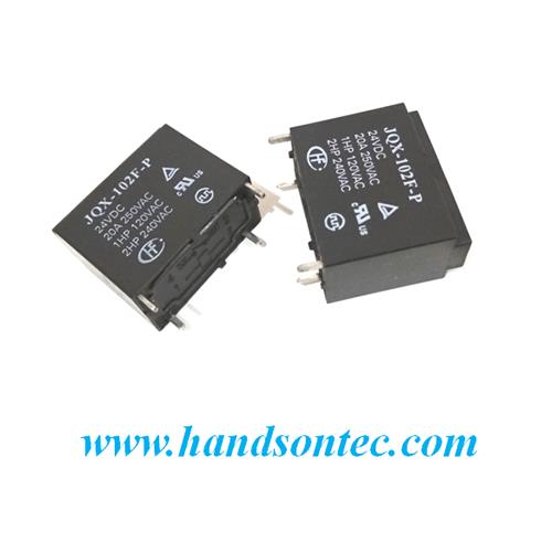 JQX-102F-P High Power Relay 20A/250VAC JQX-102F-P High Power Relay 20A/250VAC