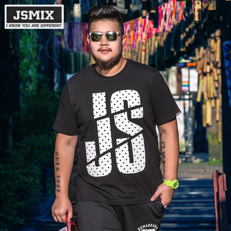 JSMIX Men's Plus Size (XL~7XL) Large Size Street Style T-Shirt 62T0085 JSMIX Men's Plus Size (XL~7XL) Large Size Street Style T-Shirt 62T0085