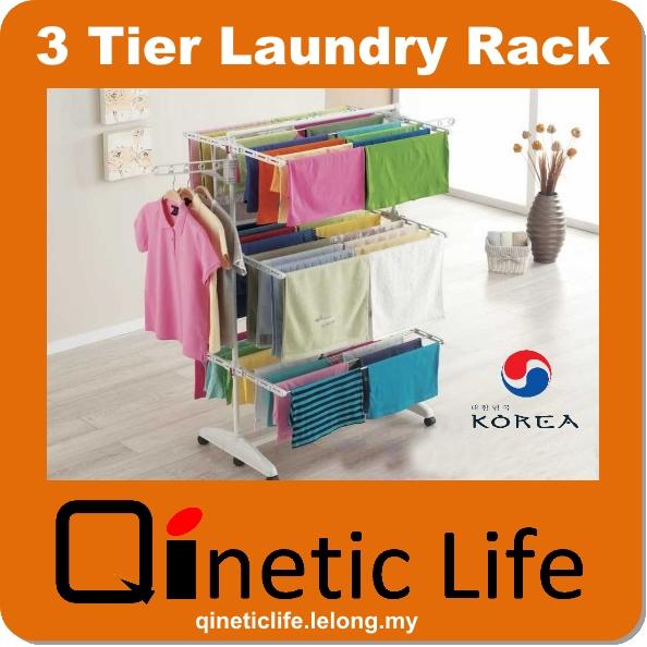Korea 3 Tier Laundry Clothes Drying (end 1/13/2017 1015 AM)