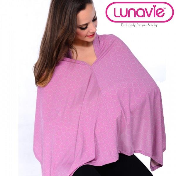 Lunavie Breastfeeding/Nursing Cover Print Purple Lunavie Breastfeeding/Nursing Cover Print Purple