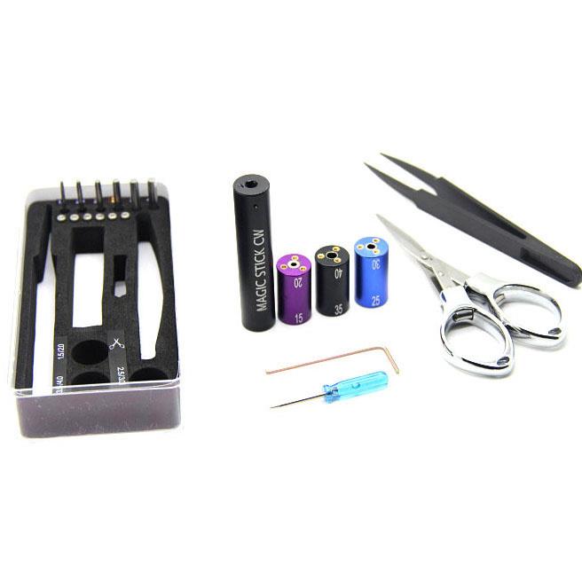 Magic Stick Cw Tool Coil Vap Coil Jig Kit 8 in 1 - black Magic Stick Cw Tool Coil Vap Coil Jig Kit 8 in 1 - black