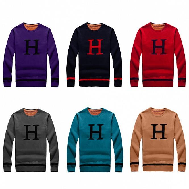 Men Velvet Thick Cotton Sweater. Men Velvet Thick Cotton Sweater.