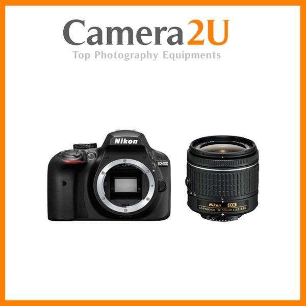 Nikon D3400 AF-P 18-55mm VR Lens +16GB+Bag (MSIA) Nikon D3400 AF-P 18-55mm VR Lens +16GB+Bag (MSIA)