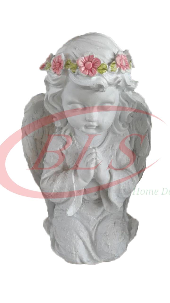 POLYRESIN WHITE COLOR BLESSING GIRL ANGEL H22 CM CM WITH WINGS (Q177H) POLYRESIN WHITE COLOR BLESSING GIRL ANGEL H22 CM CM WITH WINGS (Q177H)