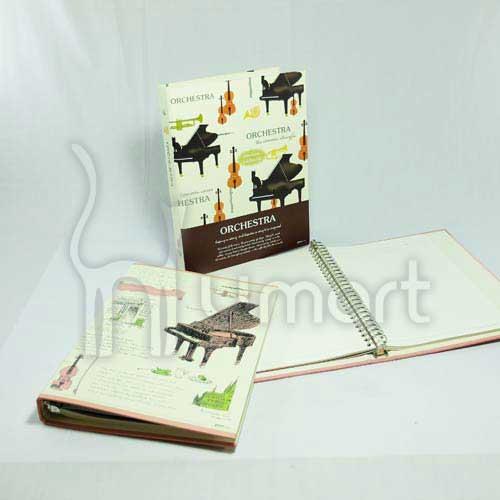 Retro Music Grand Piano B5 Loose-Leaf Notebook / Note Pad / Diary Retro Music Grand Piano B5 Loose-Leaf Notebook / Note Pad / Diary