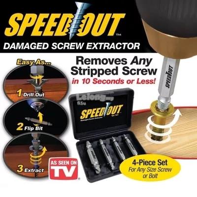 SpeedOut Damaged Screw Remover Extractor Tool SpeedOut Damaged Screw Remover Extractor Tool