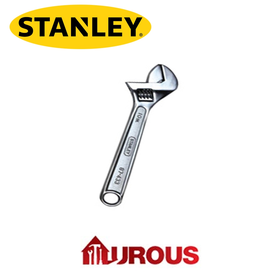 STANLEY CHROME ADJUSTABLE SPANNER WRENCH 10" 254mm 87-433-1 STANLEY CHROME ADJUSTABLE SPANNER WRENCH 10" 254mm 87-433-1
