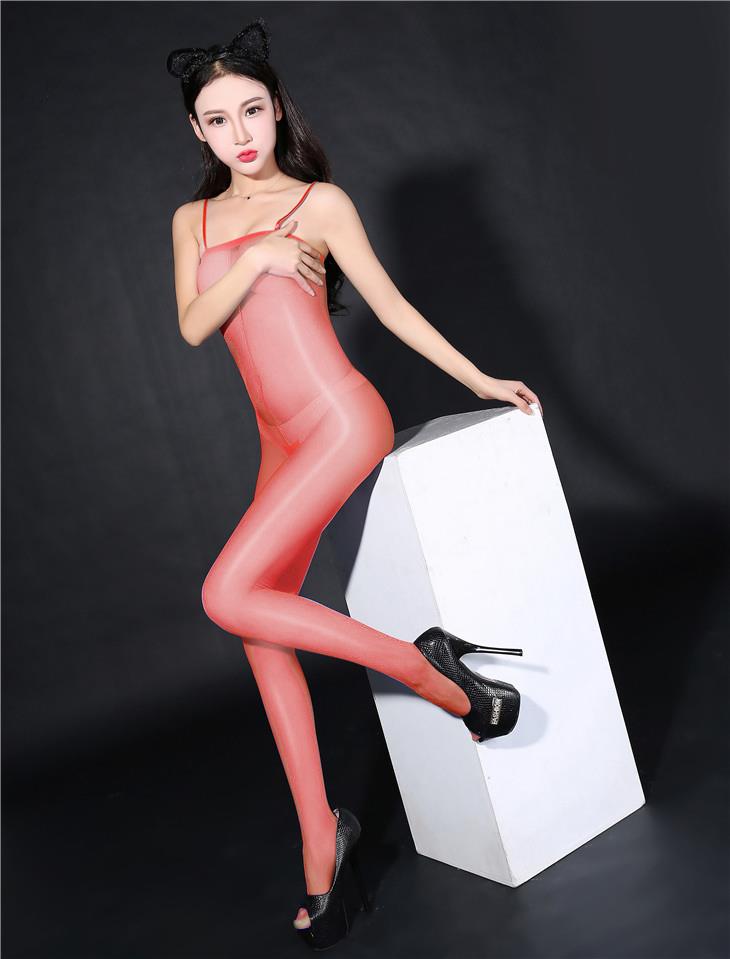 Super Thin Sexy Transparent Sling Open Type Stocking (Red) Super Thin Sexy Transparent Sling Open Type Stocking (Red)