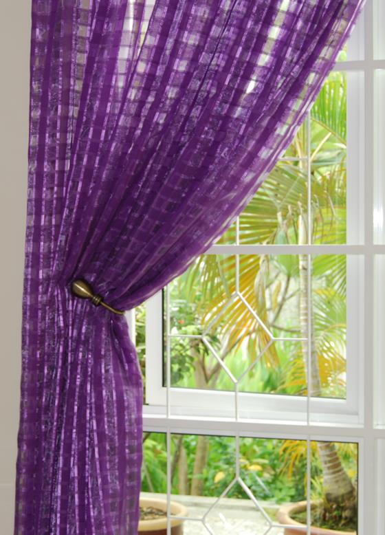 Sweet EY Purple lace curtains 12 ft F (end 1/2/2018 215 PM)
