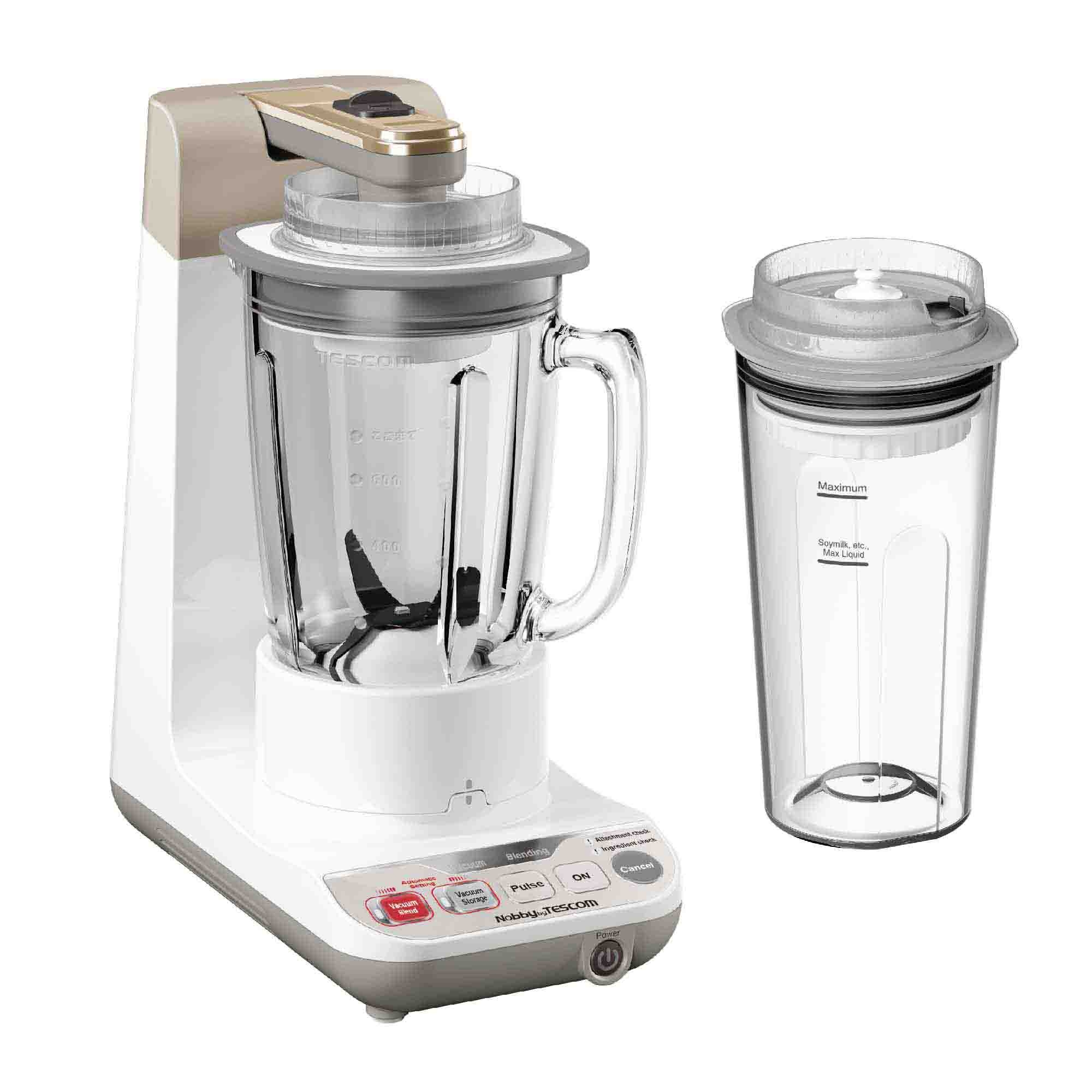 Tescom Vacuum Blender TMV1500SEA (300W) 780ml Glass Jar + Smoothie Con Tescom Vacuum Blender TMV1500SEA (300W) 780ml Glass Jar + Smoothie Con