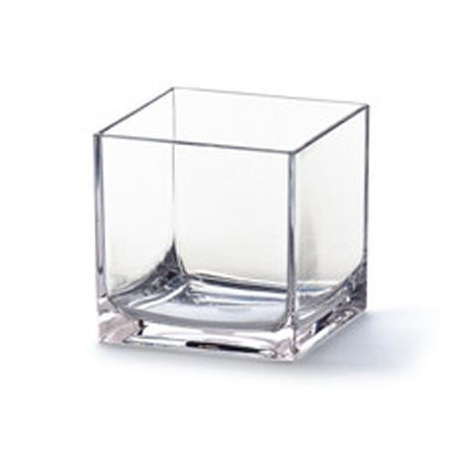 TRANSPARENT SQUARE SHAPE GLASS VASE H 12 CM DIAMETER 12 CM TRANSPARENT SQUARE SHAPE GLASS VASE H 12 CM DIAMETER 12 CM