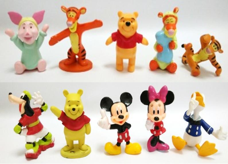 Winnie the Pooh, Mickey Toy Figures - WMCT01 Winnie the Pooh, Mickey Toy Figures - WMCT01