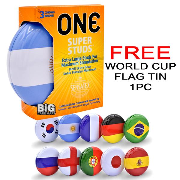 World Cup Edition One Super Studs Condoms 3s World Cup Edition One Super Studs Condoms 3s