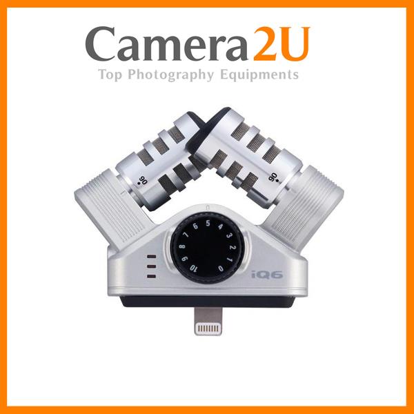 ZOOM IQ6 STEREO X/Y MICROPHONE FOR IOS DEVICES WITH LIGHTING CONNECTOR ZOOM IQ6 STEREO X/Y MICROPHONE FOR IOS DEVICES WITH LIGHTING CONNECTOR