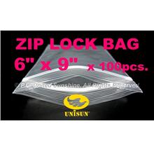 ZIP LOCK BAG 6” x 9” x 100 pcs. ONLINE PROMO Resealable Plastic Bags