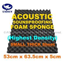 GradeAA ACOUSTIC SoundProofing FOAM SPONGE Small Thick Sheet 53x63.5cm