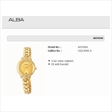 ALBA . AH7454X . Fashion . W . Date . SSB . Gold